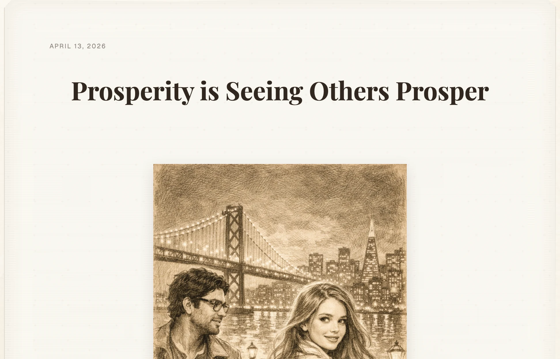 Prosperity is Seeing Others Prosper